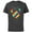 Charcoal, variant on Minnie Mouse Silhouette Rainbow - Short Sleeve Cotton T-Shirt for Adults- Customized-Charcoal