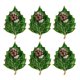 thumbnail image 1 of 1 Anillos de servilleta con forma de hoja, hebillas de servilleta, adorno para decoraciones de mesa de comedor, 1 of 4