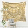 thumbnail image 2 of SAYFUT Tapestries Yellow Boho Mandala Tapestry Wall Hanging Tapestries Wall Tapestries Mandala Tapestries Tapestry Wall Hanging Ombre Mandala Tapestries Tapestries-150 x 200 cm, 2 of 2