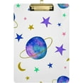thumbnail image 1 of FMSHPON Space Planets Clipboard Hardboard Wood Nursing Clip Board and Pull for Standard A4 Letter 13x9 inches, 1 of 8