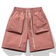 thumbnail image 4 of Pantalones cortos informales para hombre, para actividades al aire libre: prenda de verano holgada y de color liso, 4 of 4
