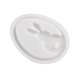 thumbnail image 1 of EZLIFE Molde de silicona para conejos, huevos de Pascua huecos, molde de cemento para yeso con goteo de cristal O9V6, 1 of 7