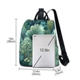 thumbnail image 3 of FORMRS Women's Travel Backpack Purse Anti-Theft Hidden Pockets Casual Shoulder Bag, Green Forest Pattern, 3 of 7