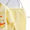 thumbnail image 4 of Povozer 0-3 Months Newborn Baby Boys Girls Outfit Layette Gift Set Seven Piece Baby Set For Comfortable Soft Stylish And Cute Cartoon Baby Set,Size 0-3 Months,Light Yellow, 4 of 5