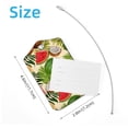 thumbnail image 4 of Square 2Pack PU Leather Tropical Fruits Cruise Luggage Tag with Privacy Cover and Stainless Steel Ring - Suitable for Travel Handbags Backpacks Luggage Tags, 4 of 6