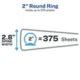 thumbnail image 3 of Avery Standard View Binder, 2" Round Rings, White Binder (05780), 3 of 8
