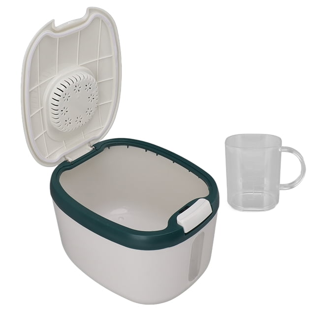 Airtight Rice Storage Container, Cereal Rice Food Storage Container Bin Rice Bucket Rice Holder Bin Rice Storage Box With Clear Window For Rice Grains Sugar Flour Pet Food Storage