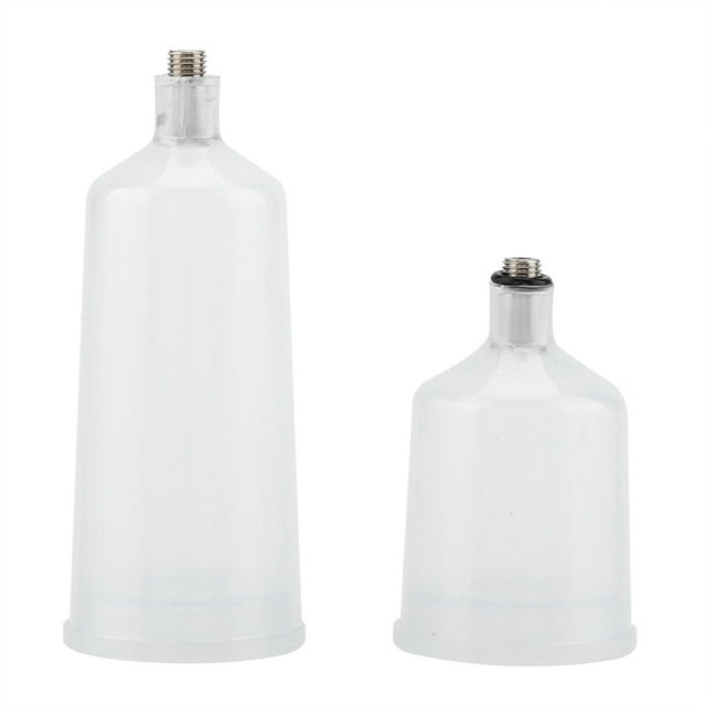 Gobelet en Plastique Accessoires pour Aérographe 2 Pcs / Ensemble Gobelet en Plastique pour Peinture Aérographe Connecteur Fileté