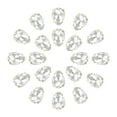 thumbnail image 1 of Unique Bargains 20Pack Teardrop Sew on Rhinestone - 18x13mm Glass Teardrop Crystal Rhinestones in Gold Prong Setting (White), 1 of 7