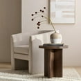 thumbnail image 2 of Bouclair Brown Wooden Round Side Table, 2 of 9
