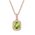 thumbnail image 1 of Up to 65% Off Multicolor Necklace Color Zircon Single Full Diamond, Adjuster For Crystal Necklace (Platinum Rectangle) Necklace Rings Earring Jewelry on Clearance, 1 of 1