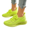 thumbnail image 2 of Domzle Women's Walking Shoes Slip On Tennis Sneakers Gym Workout Lightweight Non Slip Mesh Breathable Running Shoes for Women Fluorescence Yellow, 2 of 7