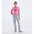 thumbnail image 3 of Little Blue House Women's Short Sleeve Pajama Tee, Happy Otters, 3 of 4
