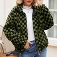 thumbnail image 1 of LSLJS Manteau Chaud en Fausse Fourrure pour Femmes, Veste d'Hiver à Col Rabattu avec Fermeture Éclair, 1 of 3