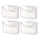 thumbnail image 1 of Caja de almacenamiento de 4 piezas para mini refrigerador, caja colgante para utensilios de cocina, paquete apilable, soporte para bolsas de salsa para oficina, 1 of 6