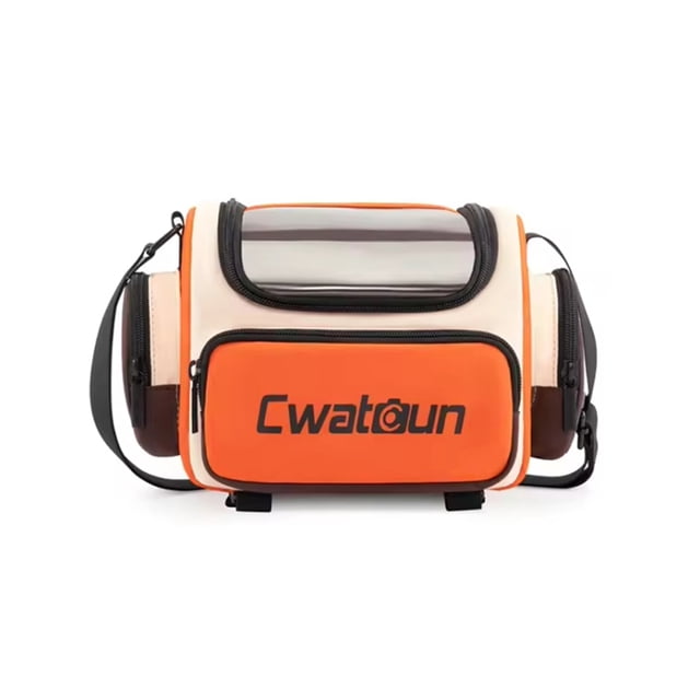 TFixol Cwatcun D121 Crossbody Camera Bag - Splashproof, Large Capacity, Color-Block Design for DSLR/Mirrorless Cameras, Compact Size with Adjustable Straps and Removable Dividers