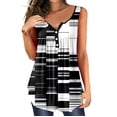 thumbnail image 2 of Summer Dresses for Women 2022, Women's Mini Dress Color Block V Neck Short Sleeve Casual Loose Shift Dresses Holiday Boho Vintage T Shirt Dresses, 2 of 6