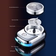 thumbnail image 4 of Afeitadora Eléctrica Cortapelos portátil para barba, tamaño de bolsillo para hombres, viajes, negocios, oficina (plata) Sywqhk Libre de BPA, 4 of 8
