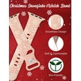 thumbnail image 2 of Wearlizer Christmas Snowflake Engraved Silicone Band Compatible with Apple Watch Band for Women 40mm 38mm 41mm 42mm 44mm 45mm 49mm, Soft Two-Tone Sport Strap for iWatch Series 9 8 7 6 5 4 3 SE Ultra, 2 of 6