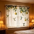 thumbnail image 6 of Bowayaoa Printed Short Curtain Panels 2 Panel, Polyester Cafe Curtains, Washable Light Filtering Window Drapes, Tier Curtains for Kitchen Bedroom Bathroom Home Decor, 6 of 9