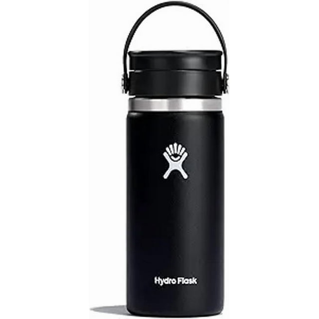 HYDRO Flak Botella térmica con tapa Flex Sip Lid capacidad 473 ml/16 oz color Negro