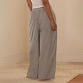 thumbnail image 4 of Straight Leg Sweatpants for Women Plus Size Cargo Pants for Women Straight Leg Sweatpants for Women Work Pants Women Stretch Women's Work Pants Cargo Pants Women High Waist Gray XL, 4 of 4
