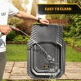 thumbnail image 6 of Cat® TerrainGuard™ Heavy-Duty 3-Piece All-Weather Rubber Floor Mats for Car, Gray, 6 of 7