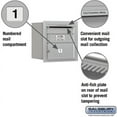 thumbnail image 2 of Salsbury Industries 4C Horizontal Mailbox 4-Door High Unit (16.5"), Single Column, 1 MB2 Door, Aluminum, Rear Load, USPS Access, 2 of 3