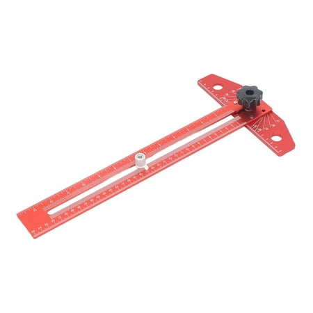 

T Square Ruler Protractor for Crafting Aluminum Alloy Woodworking Scriber Carpenter Layout Measuring Tool