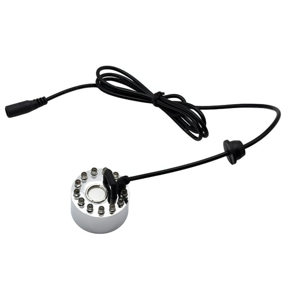 HIBIBUD Fountain Pond Water Mist Nebulizer Ultrasonic Nebulizer Humidifier 12 LED 24V Color