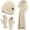 Beige, variant on FZ FANTASTIC ZONE Mens Womens Winter Beanie Hat Long Neck Scarf Touchscreen Gloves Set with Warm Fleece Lined Cap Gifts for Men Women Cold Day