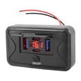 thumbnail image 1 of Zorion 12V RV USB Switch Outlet Voltmeter 108W 4 Ports High Performance Easy to Install Red, 1 of 9