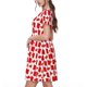 thumbnail image 2 of Balery Canada Vestidos sueltos de manga corta para mujer, vestidos de verano 2025, vestidos casuales de corte A con vuelo., 2 of 6