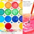 thumbnail image 4 of AUREUO Kids Watercolor Paint Set - 24 Colors Vibrant Watercolor Cakes with Plastic Palette & Paint Brush for Kids, Students, Beginners & Adults, 4 of 7