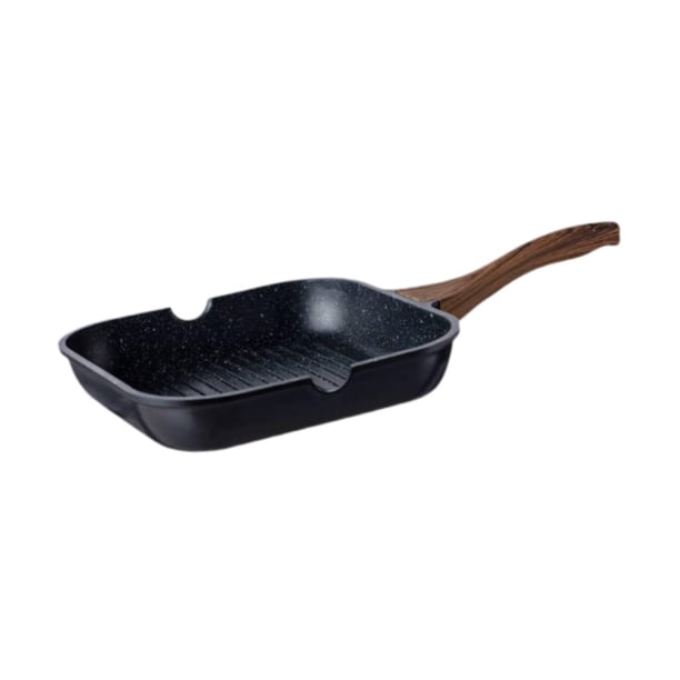 Sartén para huevos, máquina para hacer panqueques, utensilios de cocina, herramienta de cocina, mango de madera 28 cm