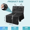 thumbnail image 2 of Unique Bargains Dog Car Seat Cover for Back Seat Multi-Layered Waterproof Design Pet Trunk Mat with Side Flaps Black, 2 of 7