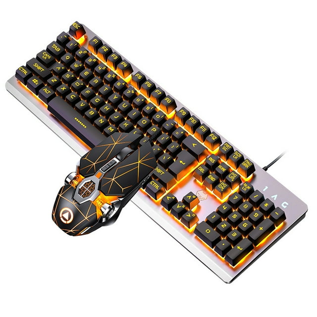 Clavier de Jeu Filaire Rétroéclairé Arc-en-Ciel LED Clavier de Jeu RGB Ergonomique Repose-Poignet 104 Touches pour Windows & Mac PC Gamers