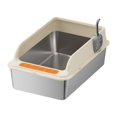 thumbnail image 1 of Caja de Arena para gatos jinwen portátil de gran capacidad 50 cm x 35 cm x 25 cm, 1 of 8