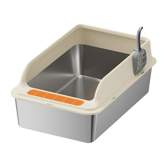 Caja de Arena para gatos jinwen portátil de gran capacidad 50 cm x 35 cm x 25 cm