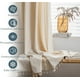thumbnail image 5 of Cortinas con textura similar al lino bordadas estilo bohemio, diseño de bolsillo para varilla con función semiopaca para decoración del hogar de estilo bohemio chic, protección de privacidad para, 5 of 7