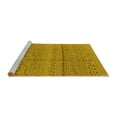 thumbnail image 2 of Ahgly Company Machine Washable Indoor Rectangle Solid Yellow Modern Area Rugs, 5' x 7', 2 of 4