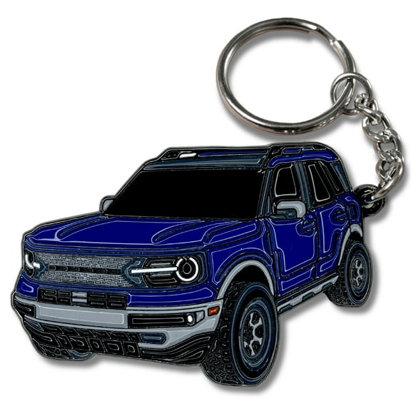 Sport Keychain compatible with Ford Bronco Sport Accessories 2023 2024 4 door Car Key Chain Fob Cover