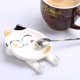 thumbnail image 4 of Reposacucharas, Cerámica Cute Red Coffee Cat Cuchara Resto Amarillo Jormftte ZJWJ605-2, 4 of 7