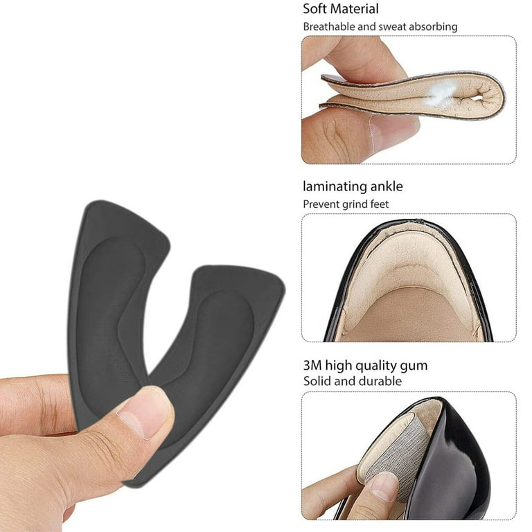 Clear heel shop grips