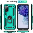 thumbnail image 3 of for Galaxy S20 FE case,with HD Screen Protector,[Military Grade] Car Mount Kickstand Hybrid Hard PC Soft TPU Shockproof Protective Case for Samsung Galaxy S20 FE 5G (Teal), 3 of 13