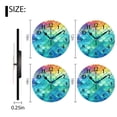 thumbnail image 2 of Round Wall Clock,Rainbow Mermaid Scales Each Scale With Unique Color,Silent Non-Ticking Wall Clock Decor for Home Office Kitchen Living Room Bedroom(10inch), 2 of 4
