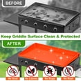 thumbnail image 4 of LOPNUR Full-Edge Silicone Grill Cover 36 Inch for Blackstone Griddle, Upgraded Heavy Duty Food Grade Silicone Mat for Blackstone Griddle Ac, 4 of 9