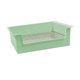 thumbnail image 5 of Caja de arena para conejos, bandeja para orinar, fácil de limpiar, valla elevada, caja para orinal, esquina de entrenamiento para conejillo de , Verde Yinane Inodoro con bandeja de arena, 5 of 8