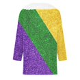 thumbnail image 4 of xixinqiwan Mardi Gras Clothing for Women,Women Mardi Gras Purple Sweatshirt Fat Tuesday Shirts Mardi Gras Carnival Celebration Pullover Top, 4 of 7