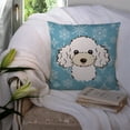 thumbnail image 3 of Winter Snowflake Dog Face Design Fabric Decorative Pillow, 3 of 4